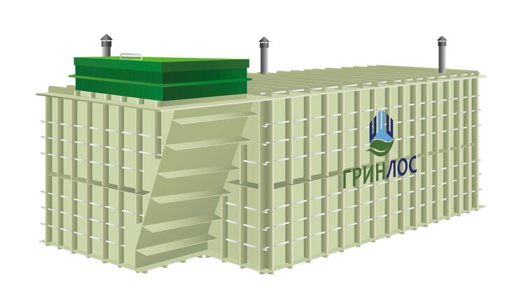 Внешний вид и устройство Гринлос Погреб ЛКТБ 2000*2000*2000